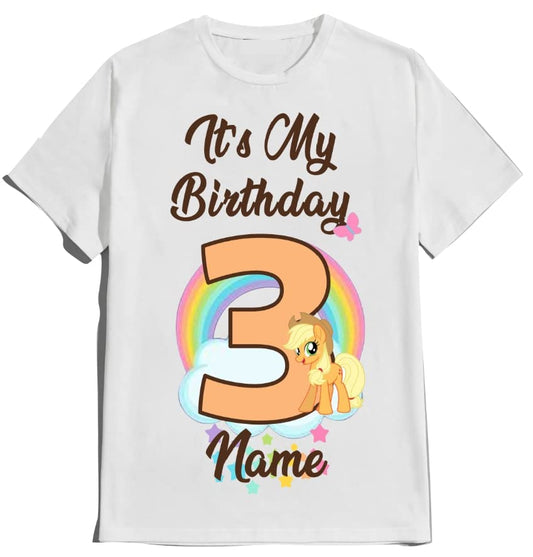 Birthday Pinky Girl Shirt Pie Tees Family Matching Pony Customize T-Shirts