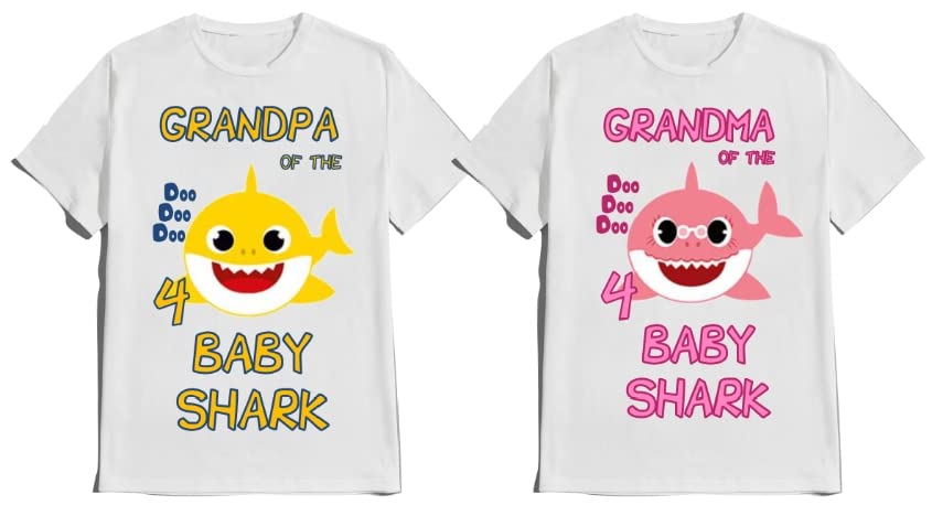 Baby Birthday Boy Girl Shark Shirt Family Matching Custom T-shirts Doodoodoo