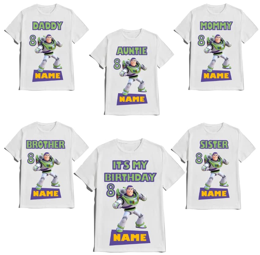 Custom Birthday Shirt Story Family Matching Toy T-shirts
