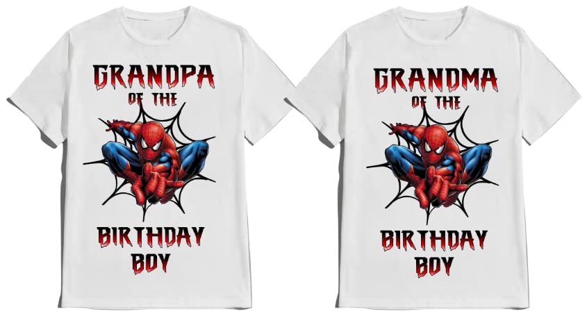 Spider Birthday Boy Spidy Spiderbaby Family Matching Tees Superhero T-shirt