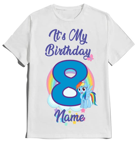 Birthday Ponny Girl Pinky Shirt Pie Tees Family Matching Pony Customize T-Shirts