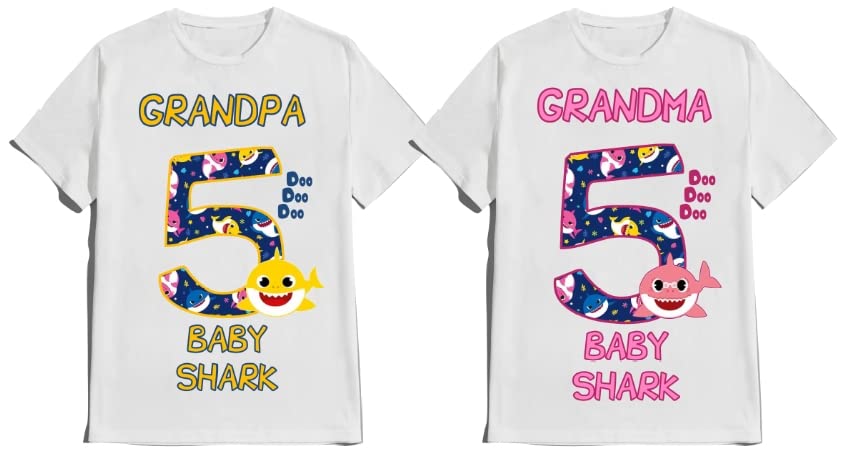 Birthday Baby Boy Girl Shark Shirt Family Matching Custom T-shirts Doodoodoo