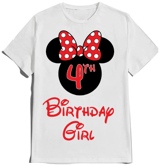 Matching Family Birthday Girl Mouse Tees Customize Shirts