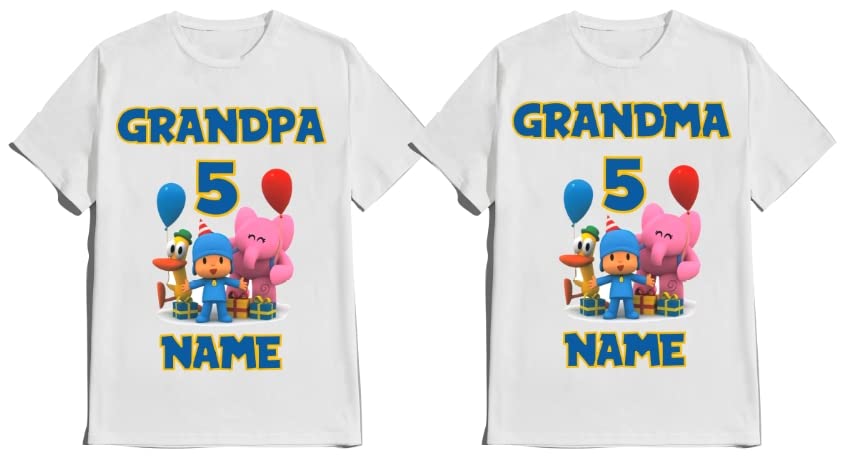 Pocoya Birthday Shirt Boy Girl Custom Family T-shirts Matching Tees