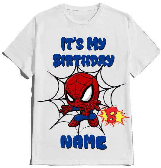 Spider Birthday Boy Spidy Spiderbaby Family Matching Tees Superhero Shirts