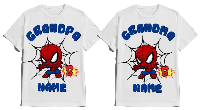 Spider Birthday Boy Spidy Spiderbaby Family Matching Tees Superhero Shirts