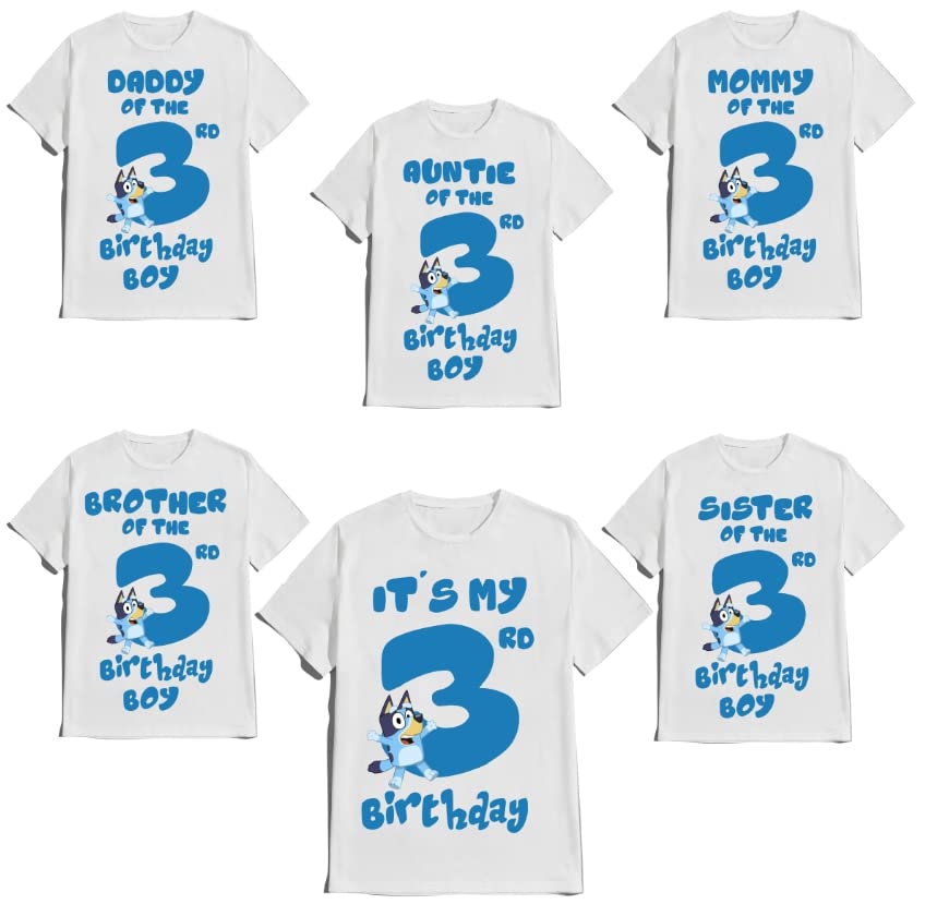 Blue T-shirt Custom Family Matching Tees