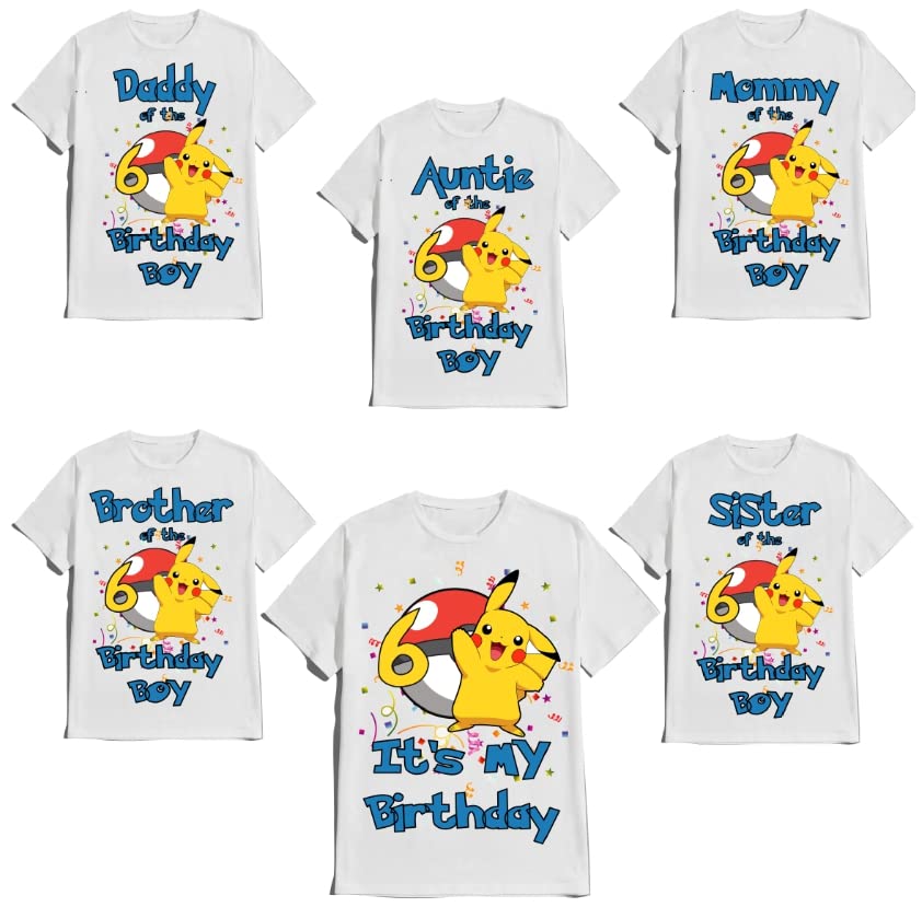 Birthday Boy Shirt Birthday Girl Tee Matching Family Custom Age Name T-shirt Personalized kids Party Tees