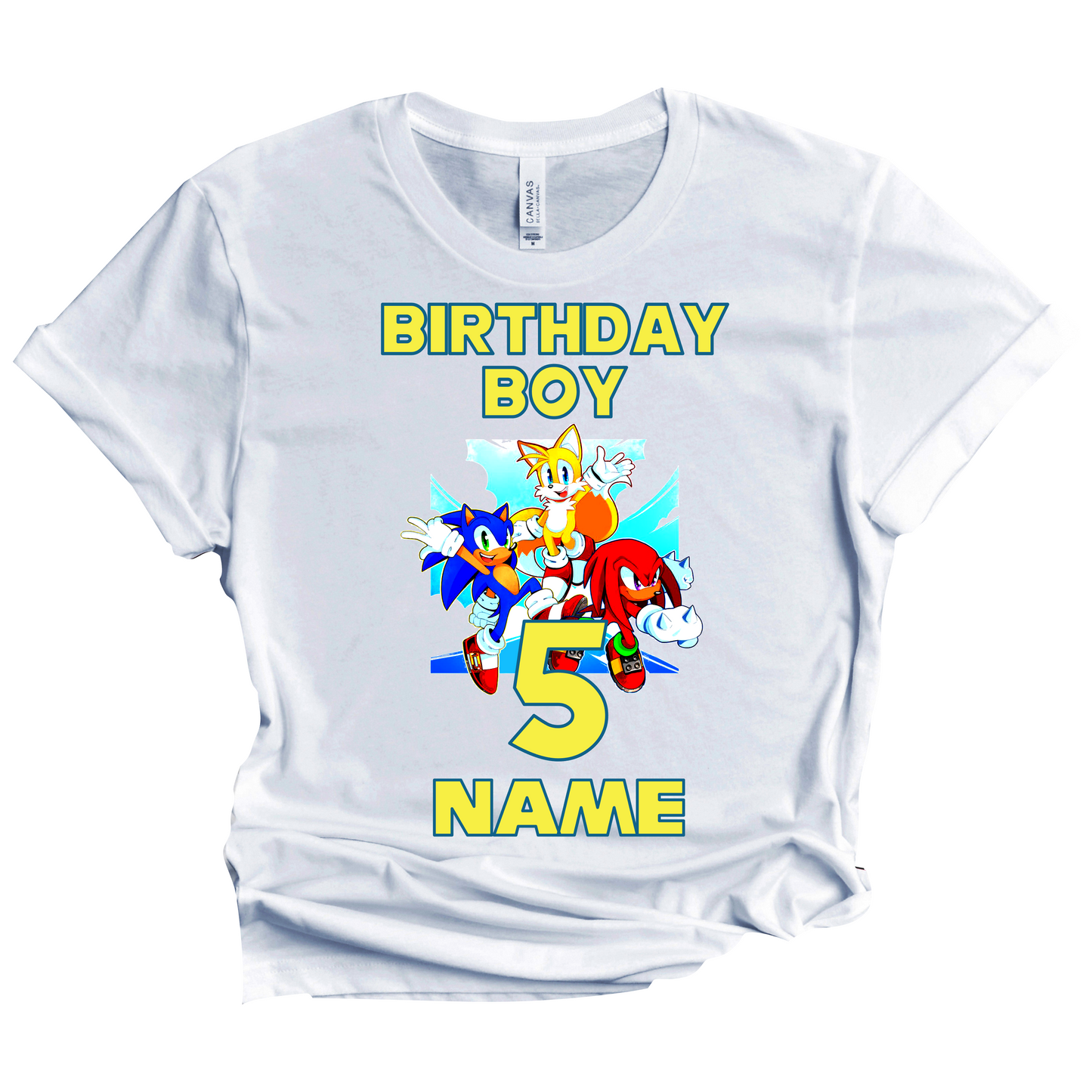 Sonic Birthday Custom T-shirt Matching All Family Set 1