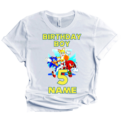 Sonic Birthday Custom T-shirt Matching All Family Set 1