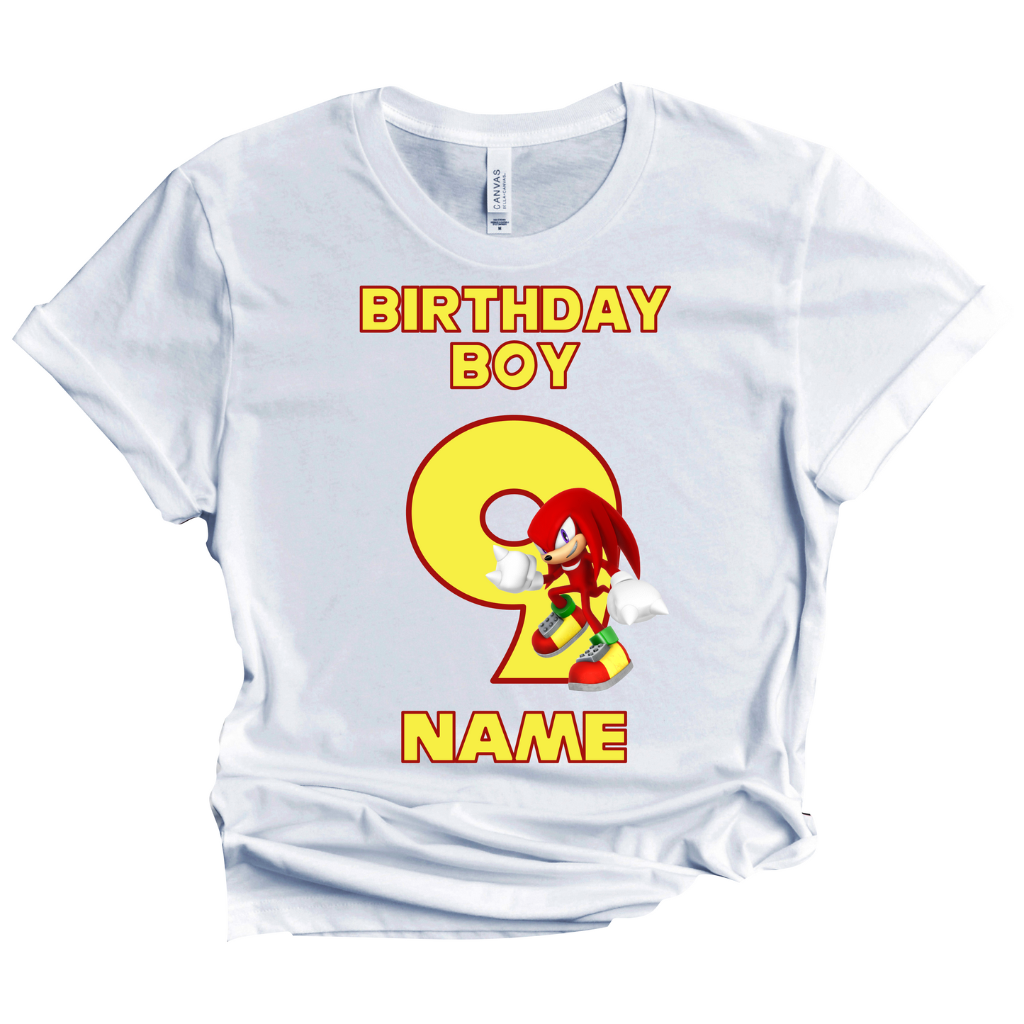 Sonic knuckles Birthday Custom T-shirt Matching All Family Set 6