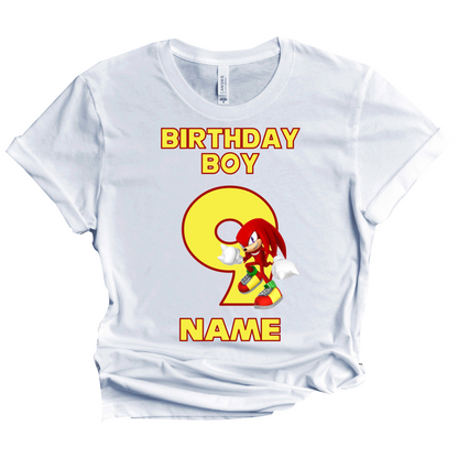 Sonic knuckles Birthday Custom T-shirt Matching All Family Set 6