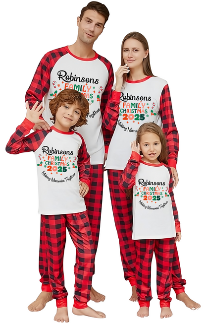 Custom Christmas Pajamas Family Set 14