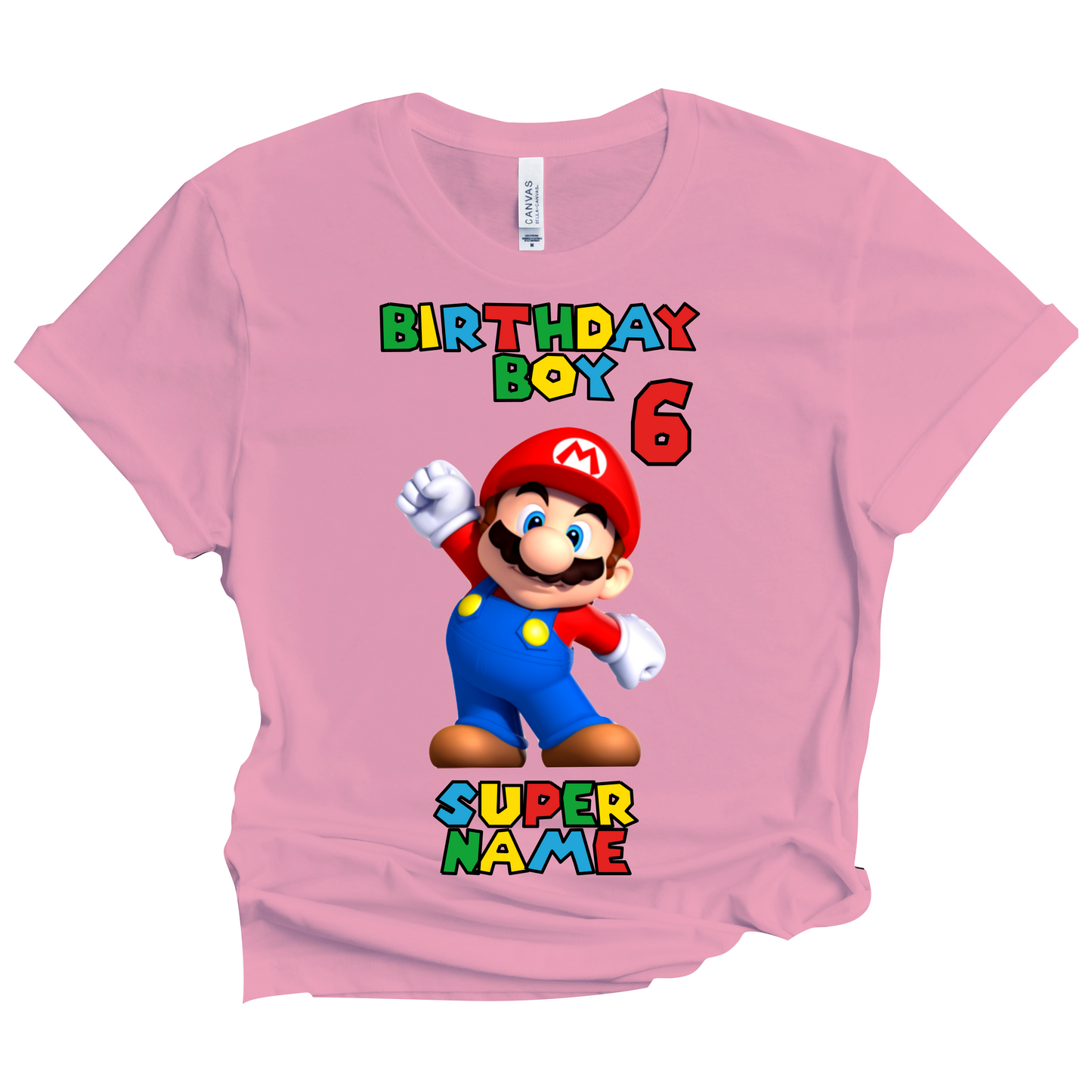 Super Mario Birthday T-Shirt Custom Matching Family Set 6