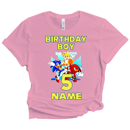 Sonic Birthday Custom T-shirt Matching All Family Set 1