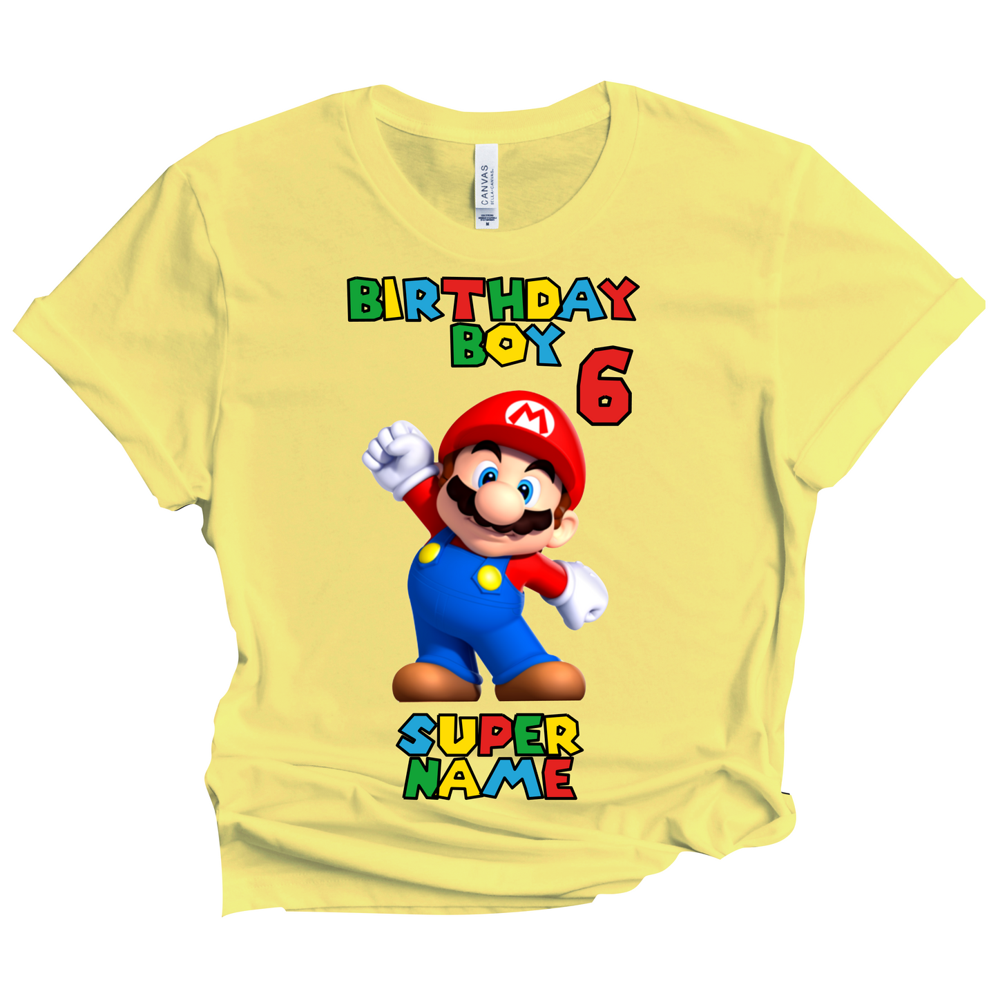 Super Mario Birthday T-Shirt Custom Matching Family Set 6
