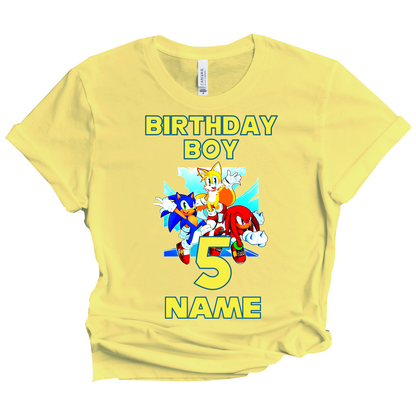 Sonic Birthday Custom T-shirt Matching All Family Set 1