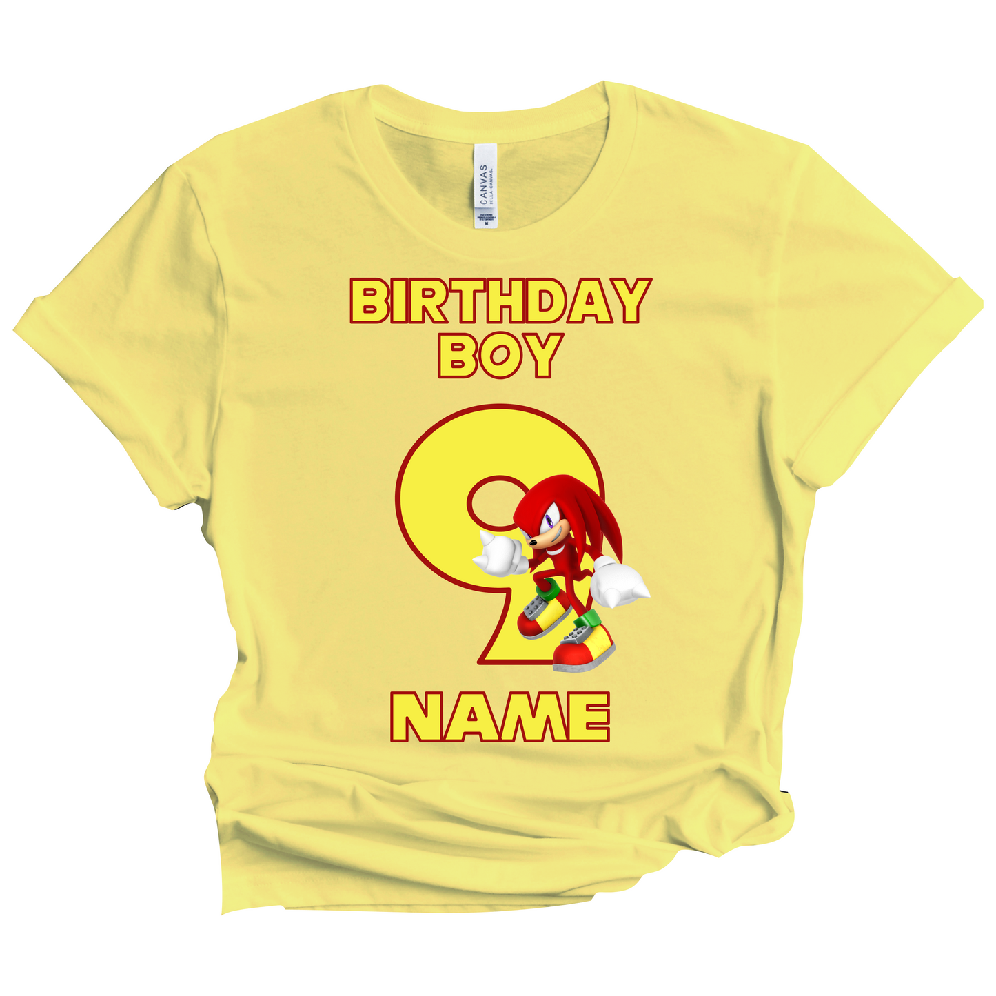 Sonic knuckles Birthday Custom T-shirt Matching All Family Set 6