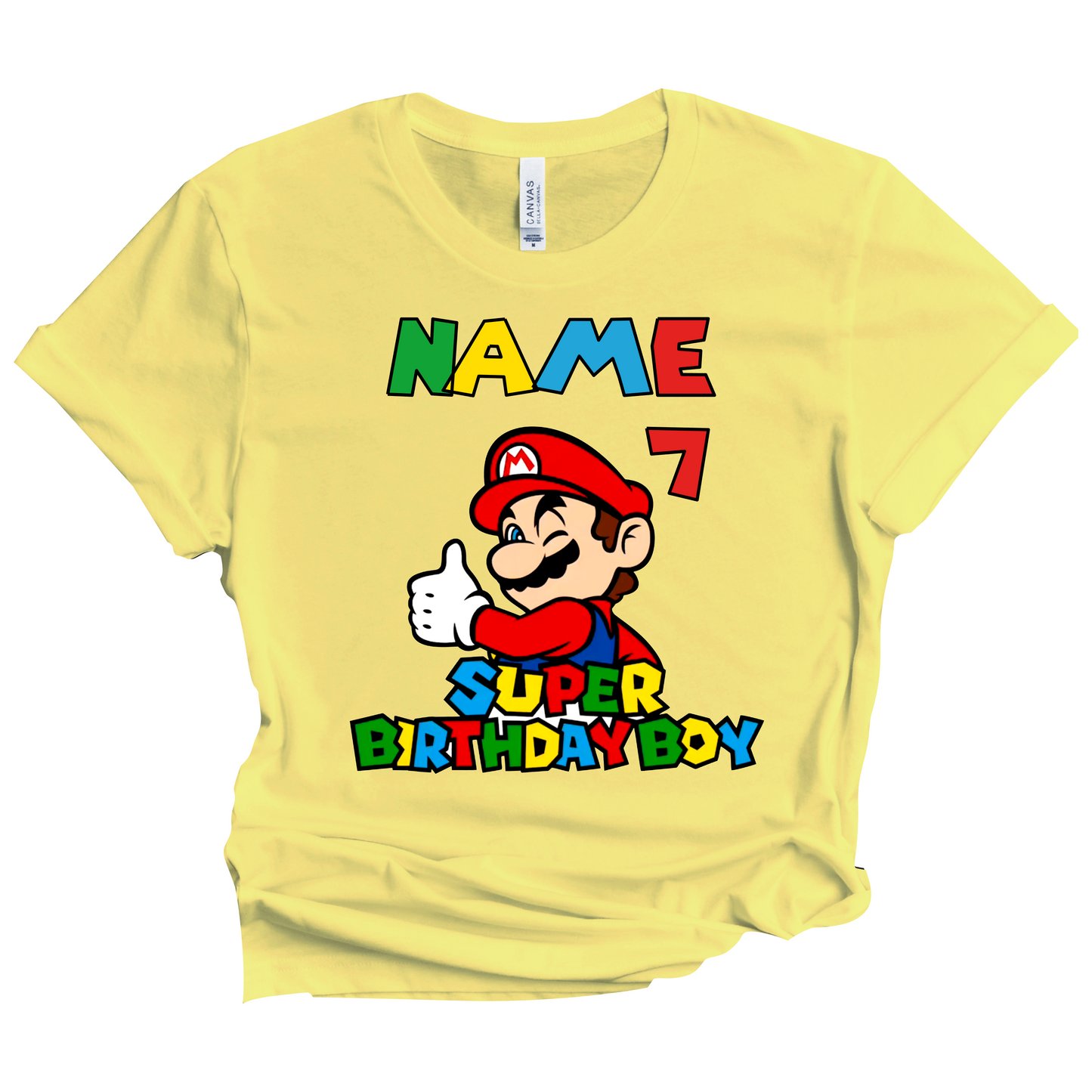 Super Mario Birthday T-Shirt Custom Matching Family Set 4