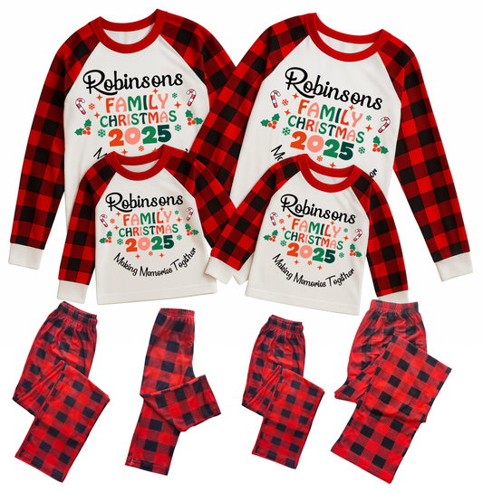 Custom Christmas Pajamas Family Set 14