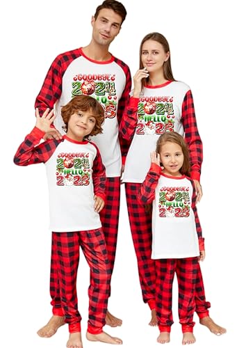 New Year 2026 Family Matching Pajamas Set 3