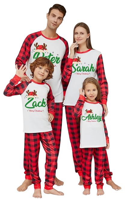 Custom Christmas Pajamas Family Set 17
