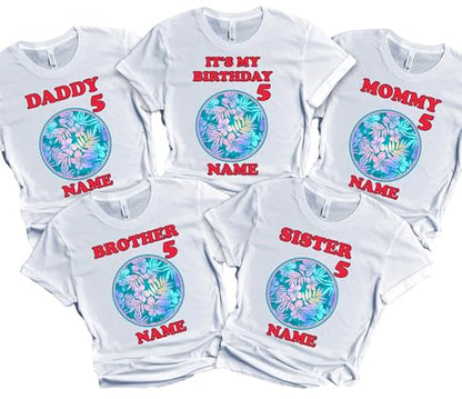 FELIZ CUMPLEAÑOS Birthday Kids Tshirt Boy Girl Tees Matching Family Customize Shirts Birthday Girl Party Gathering Custom Name Age Personalized Birthday Shirts All Family Baby Girl