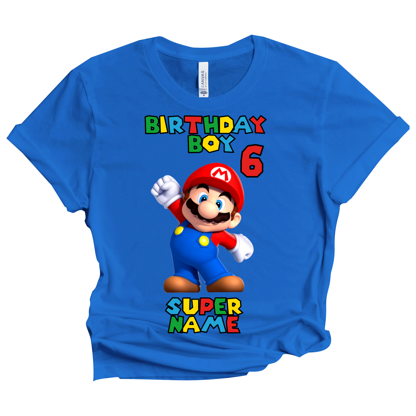 Super Mario Birthday T-Shirt Custom Matching Family Set 6