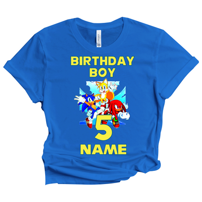 Sonic Birthday Custom T-shirt Matching All Family Set 1