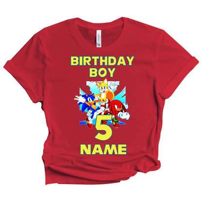Sonic Birthday Custom T-shirt Matching All Family Set 1