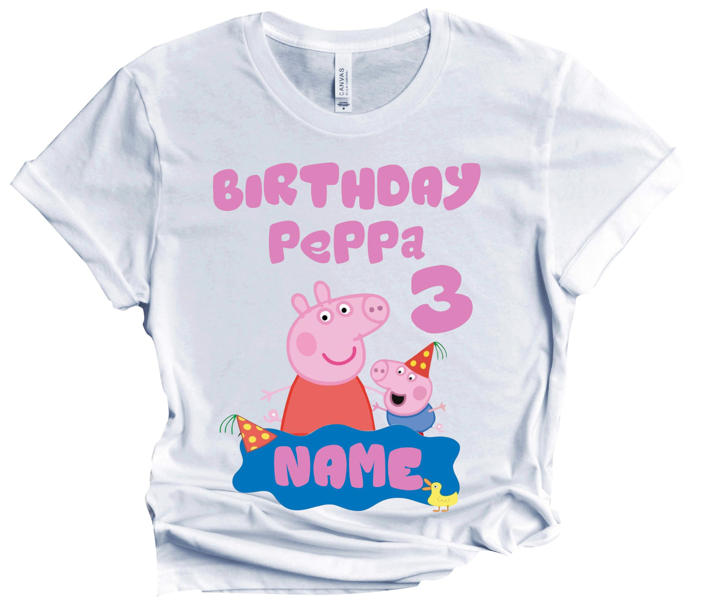 FELIZ CUMPLEAÑOS Birthday Kids Tshirt Boy Girl Tees Matching Family Customize Shirts Birthday Girl Party Gathering Custom Name Age Personalized Birthday Shirts All Family Baby Girl PIG