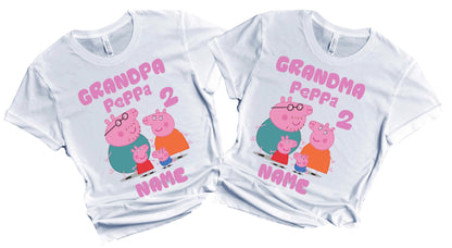 FELIZ CUMPLEAÑOS Birthday Kids Tshirt Boy Girl Tees Matching Family Customize Shirts Birthday Girl Party Gathering Custom Name Age Personalized Birthday Shirts All Family Baby Girl PIG