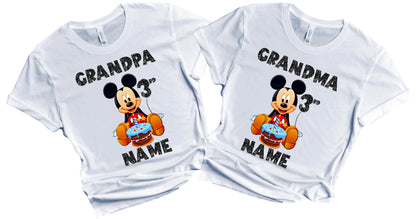 Birthday Kids Tshirt Mouse Boy Girl Tees Matching Family Customize Shirts Birthday Girl Party Gathering Custom Name Age Personalized Birthday Shirts All Family Baby Girl