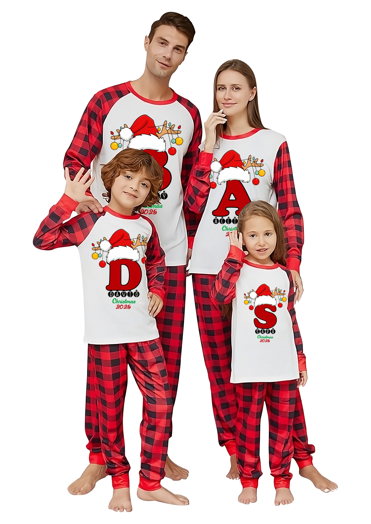 Custom Christmas Pajamas Family Set 15