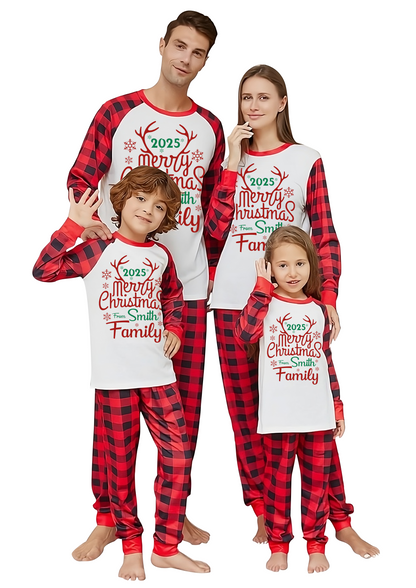 Custom Christmas Pajamas Family Set 13
