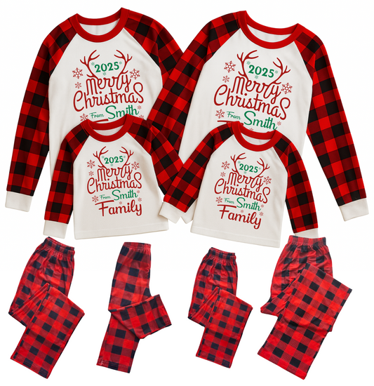 Custom Christmas Pajamas Family Set 13