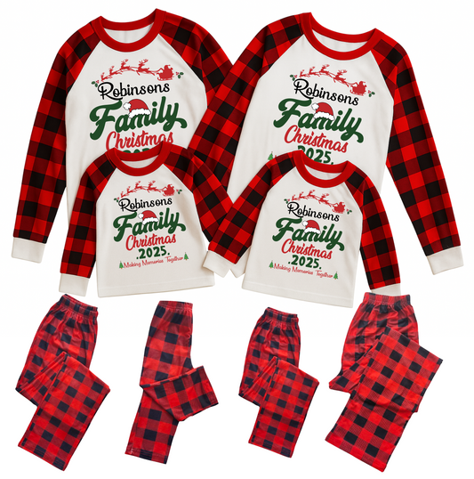 Custom Christmas Pajamas Family Set 10