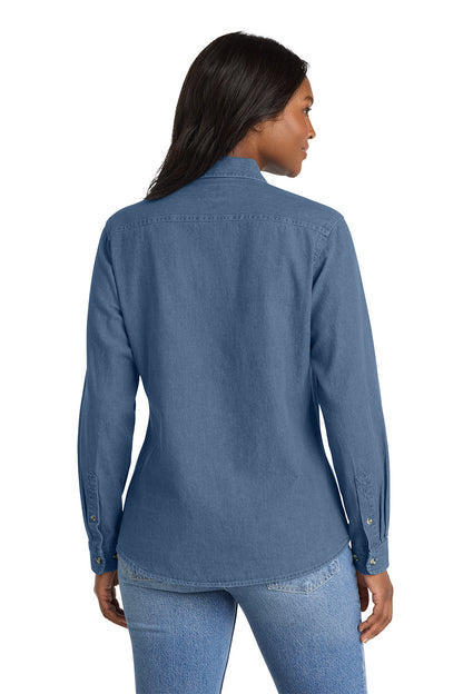 TEEL Embroidered Women’s Long Sleeve Value Denim Shirt