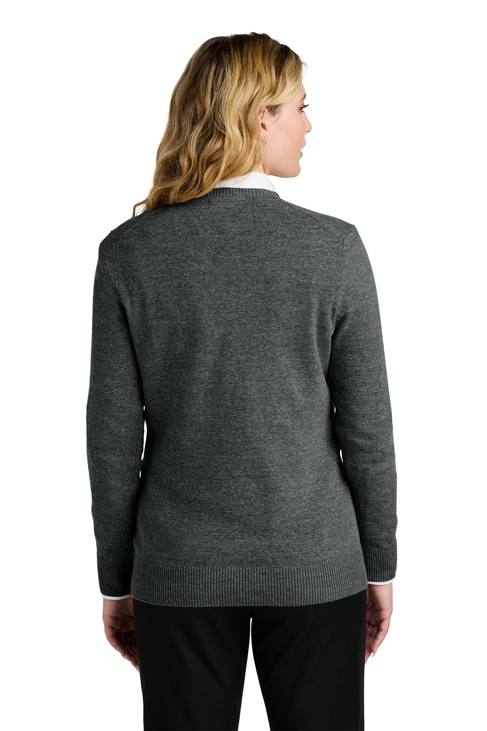 TEEL Embroidered Women’s Easy Care V-Neck Sweater