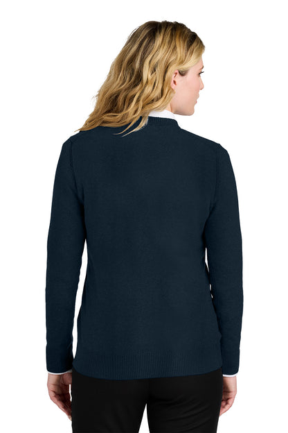 TEEL Embroidered Women’s Easy Care V-Neck Sweater