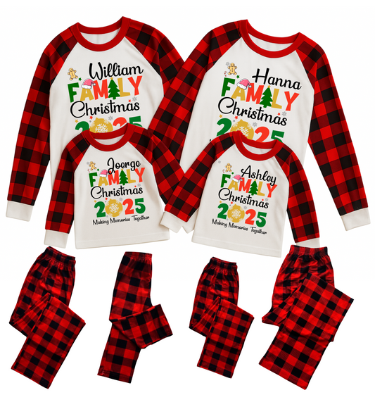 Custom Christmas Pajamas Family Set 6