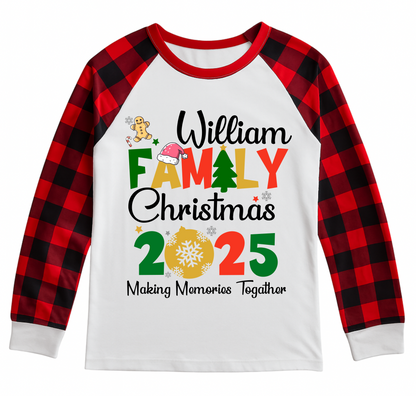 Custom Christmas Pajamas Family Set 6