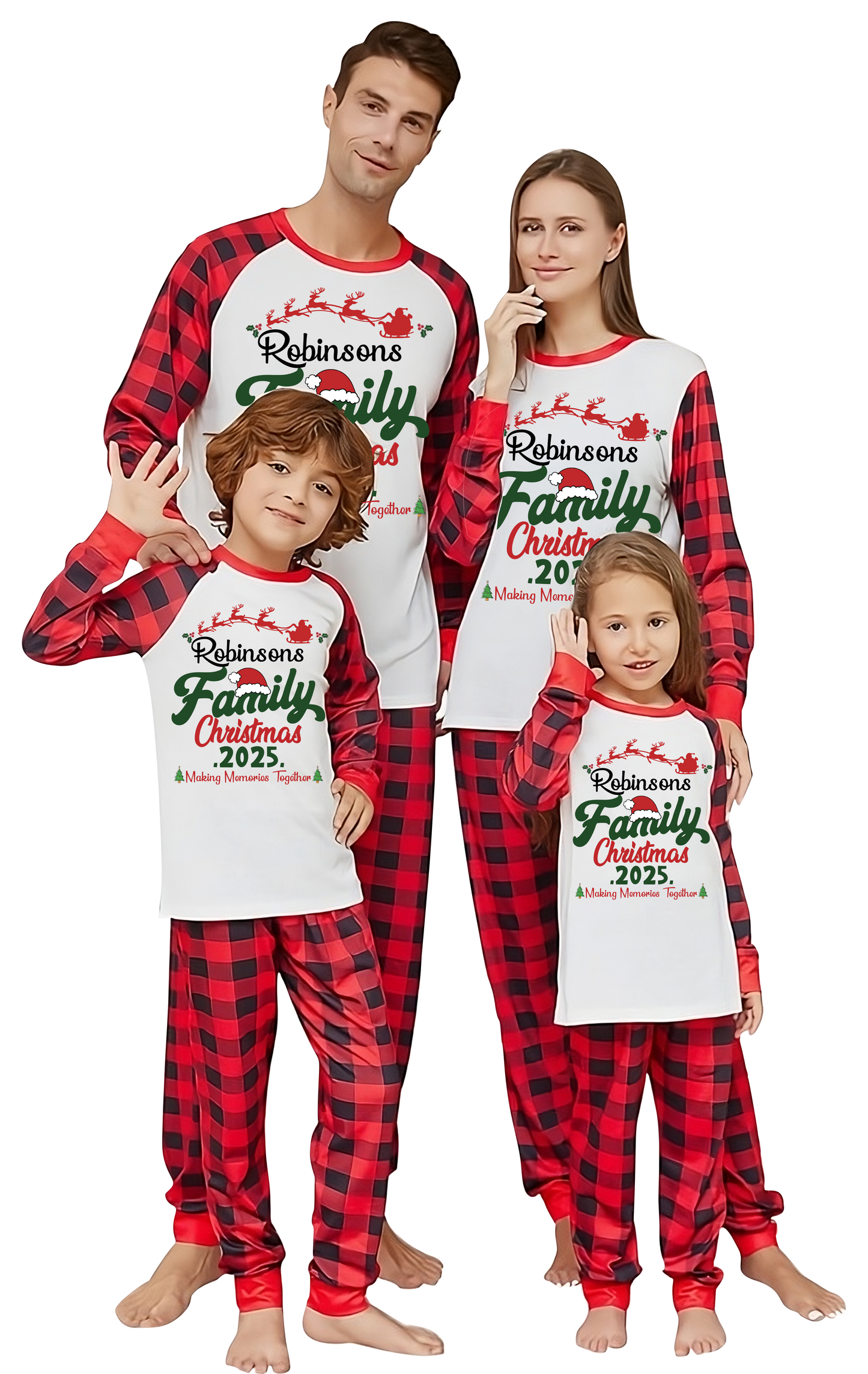 Custom Christmas Pajamas Family Set 10