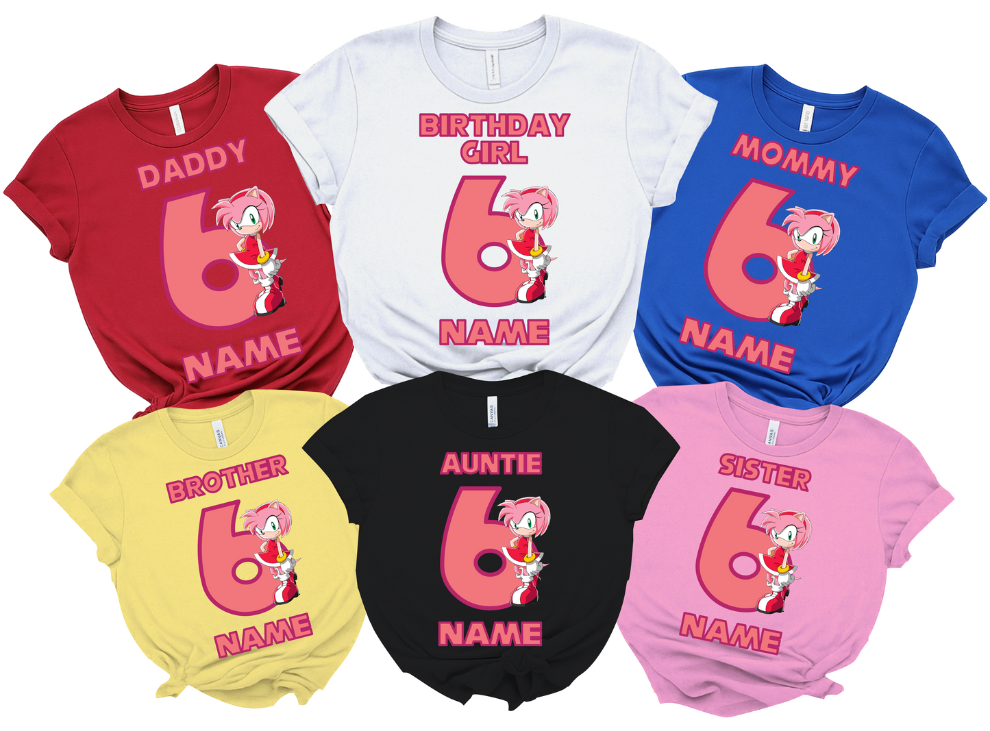 Sonic Birthday Custom T-shirt Matching All Family Set 7