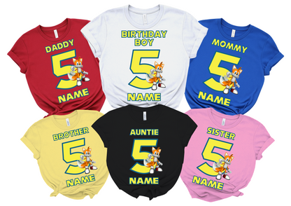 Sonic Tales Birthday Custom T-shirt Matching All Family Set 4