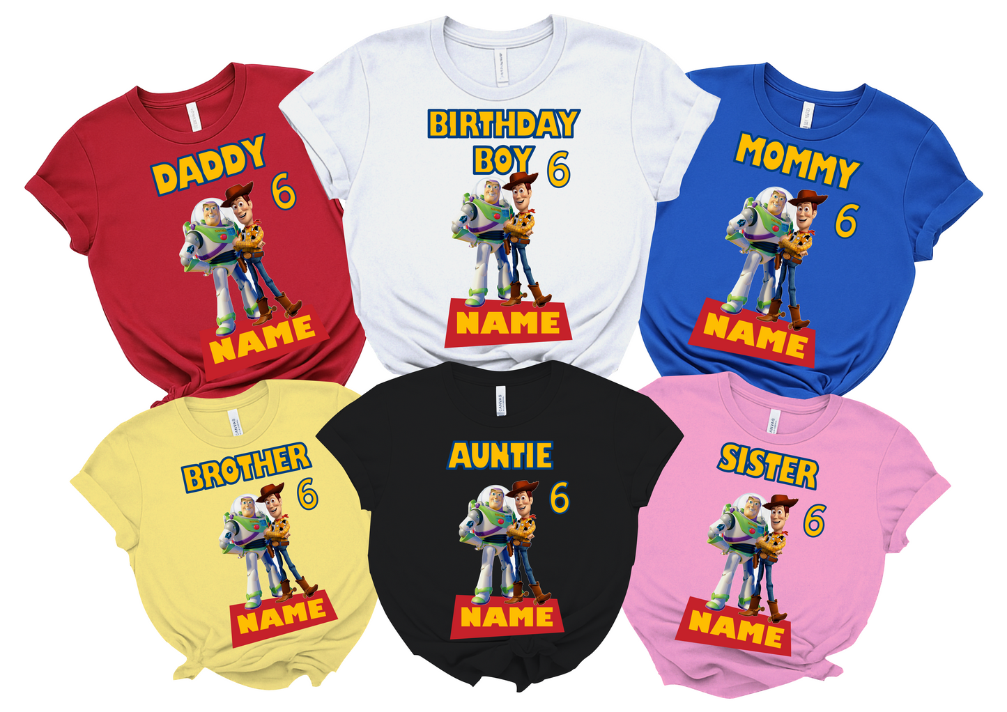 Toy Story Birthday Custom T-shirt Matching All Family 5