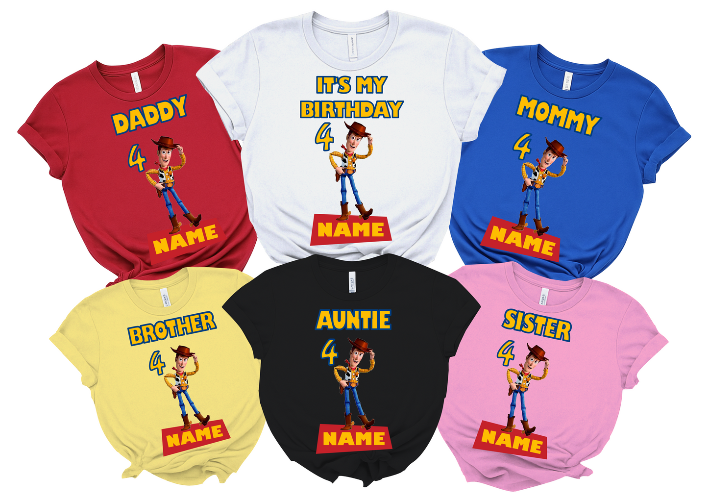 Toy Story Birthday Custom T-shirt Matching All Family 6