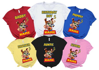 Toy Story Birthday Custom T-shirt Matching All Family 4
