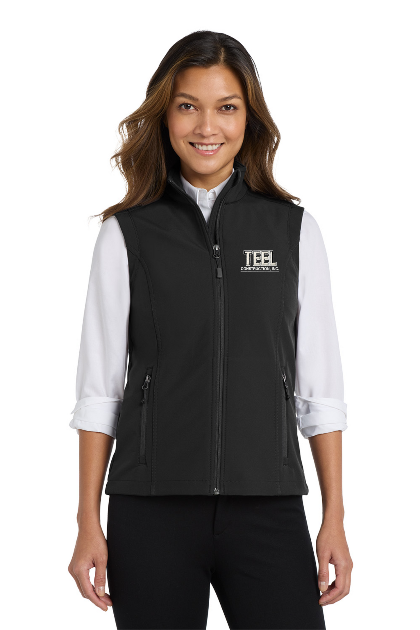 TEEL Embroidered Women’s Core Soft Shell Vest