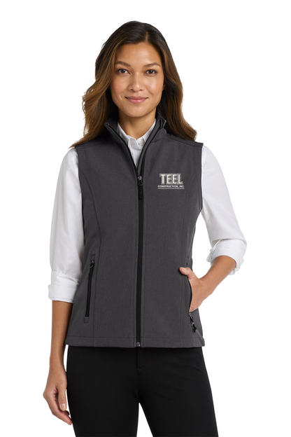 TEEL Embroidered Women’s Core Soft Shell Vest